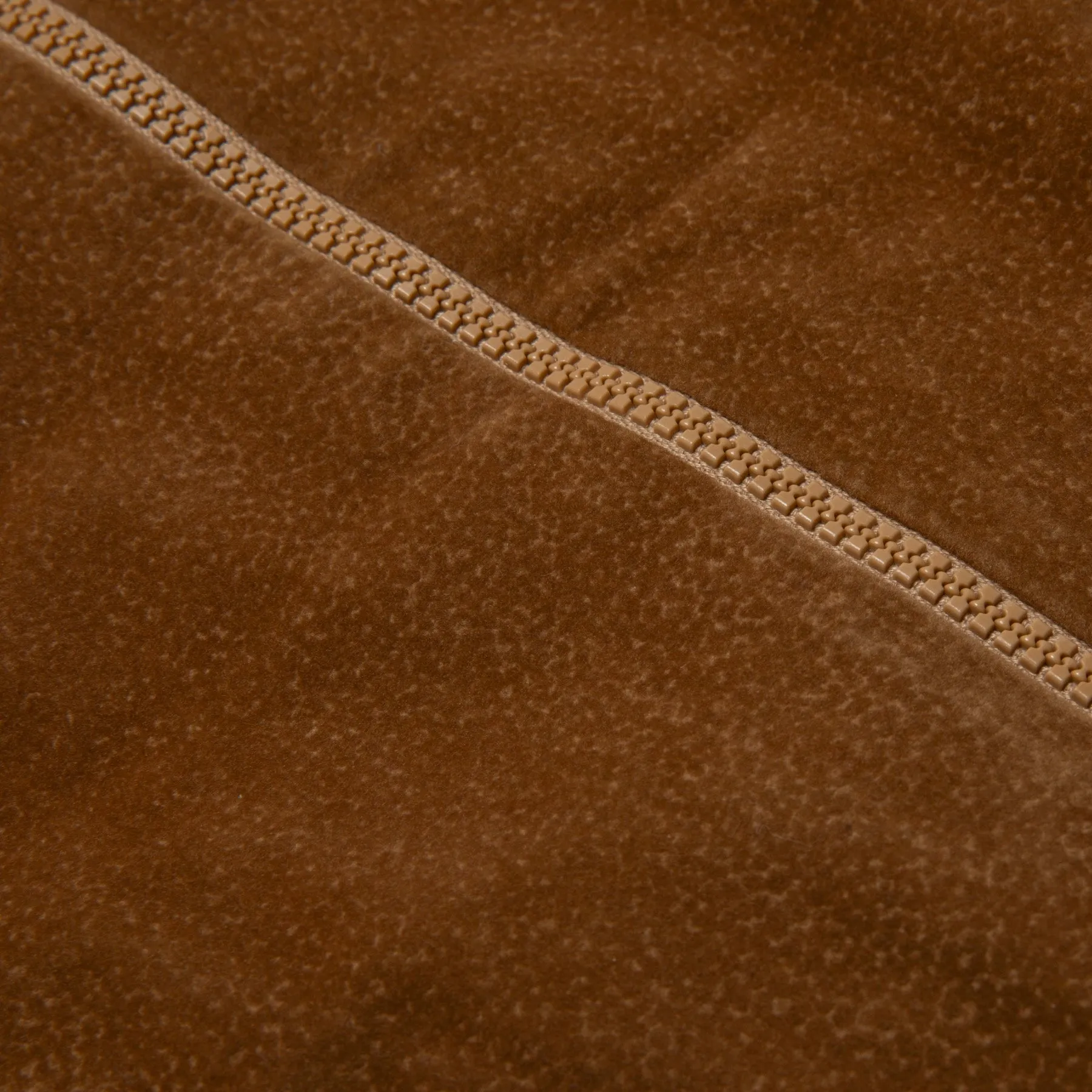 70s Wool Ribbed Hand Finished Suede Bomber