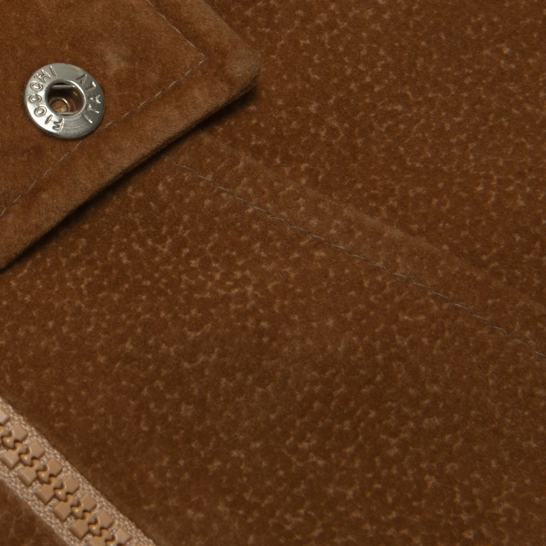 70s Wool Ribbed Hand Finished Suede Bomber