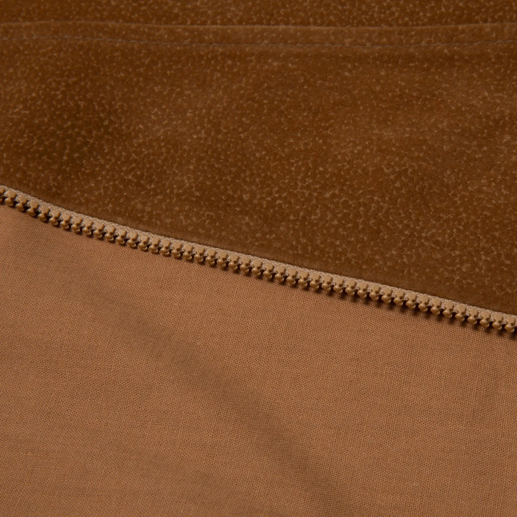 70s Wool Ribbed Hand Finished Suede Bomber
