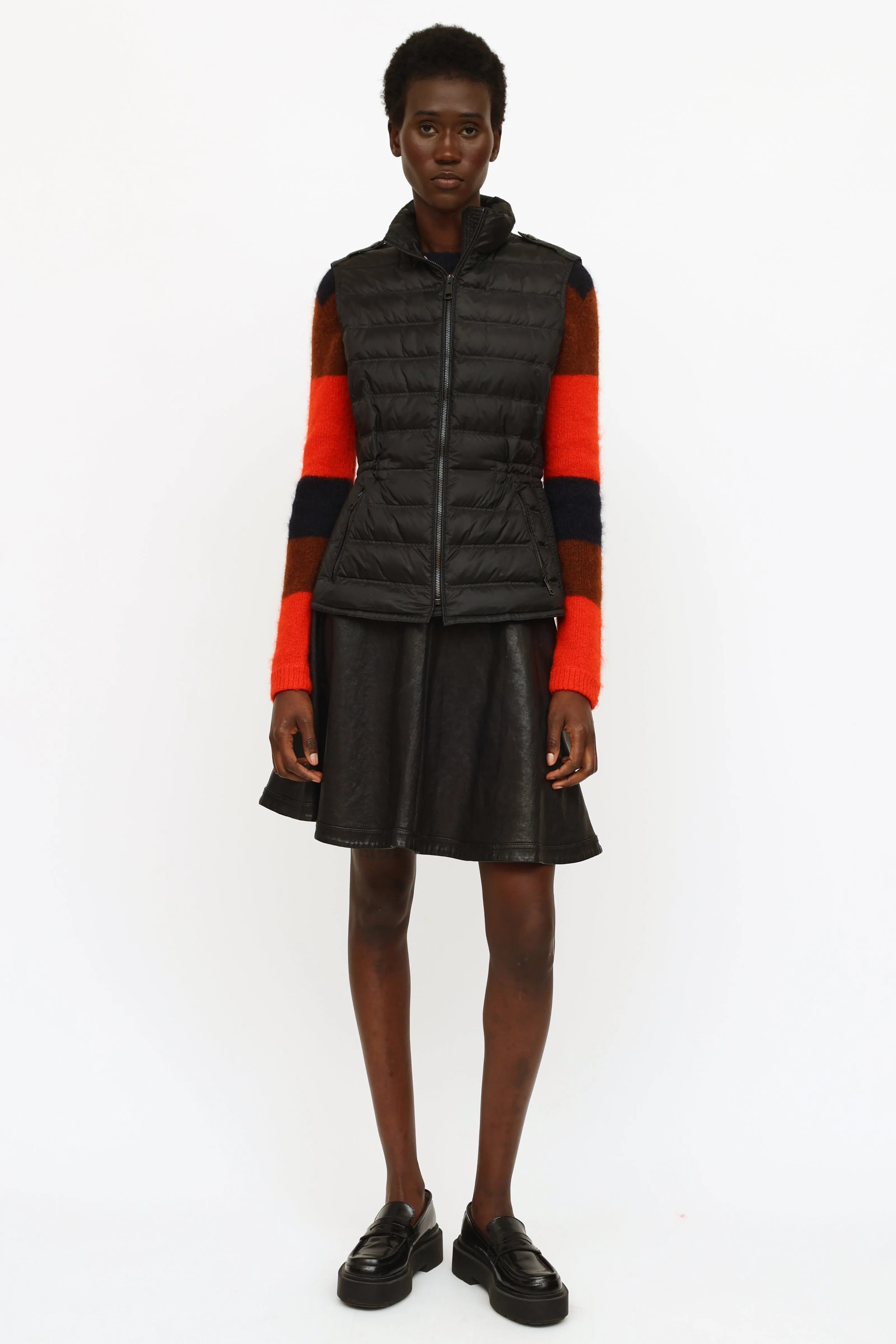 Brit Black Down Puffer Vest