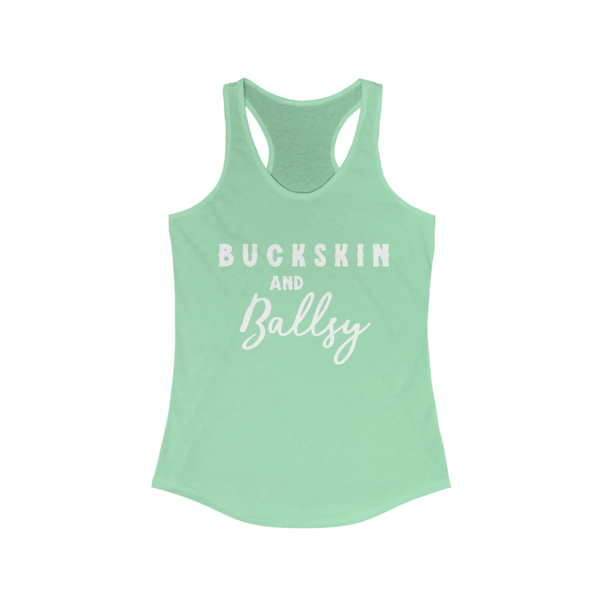 Buckskin & Ballsy Racerback Tank