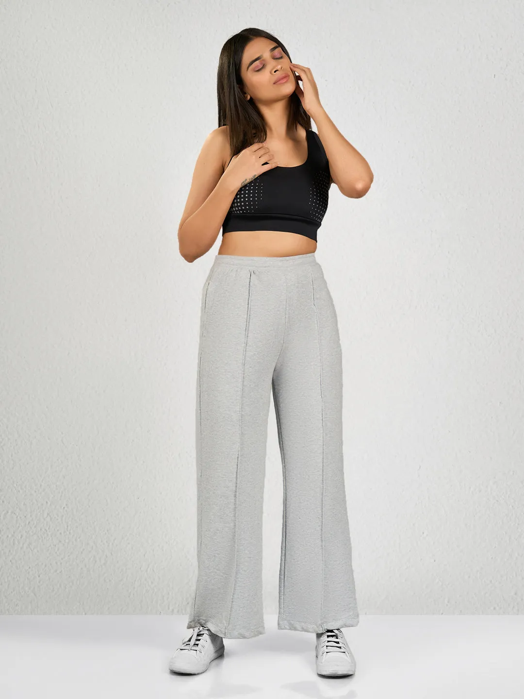 Grey Solid GM Track Pant