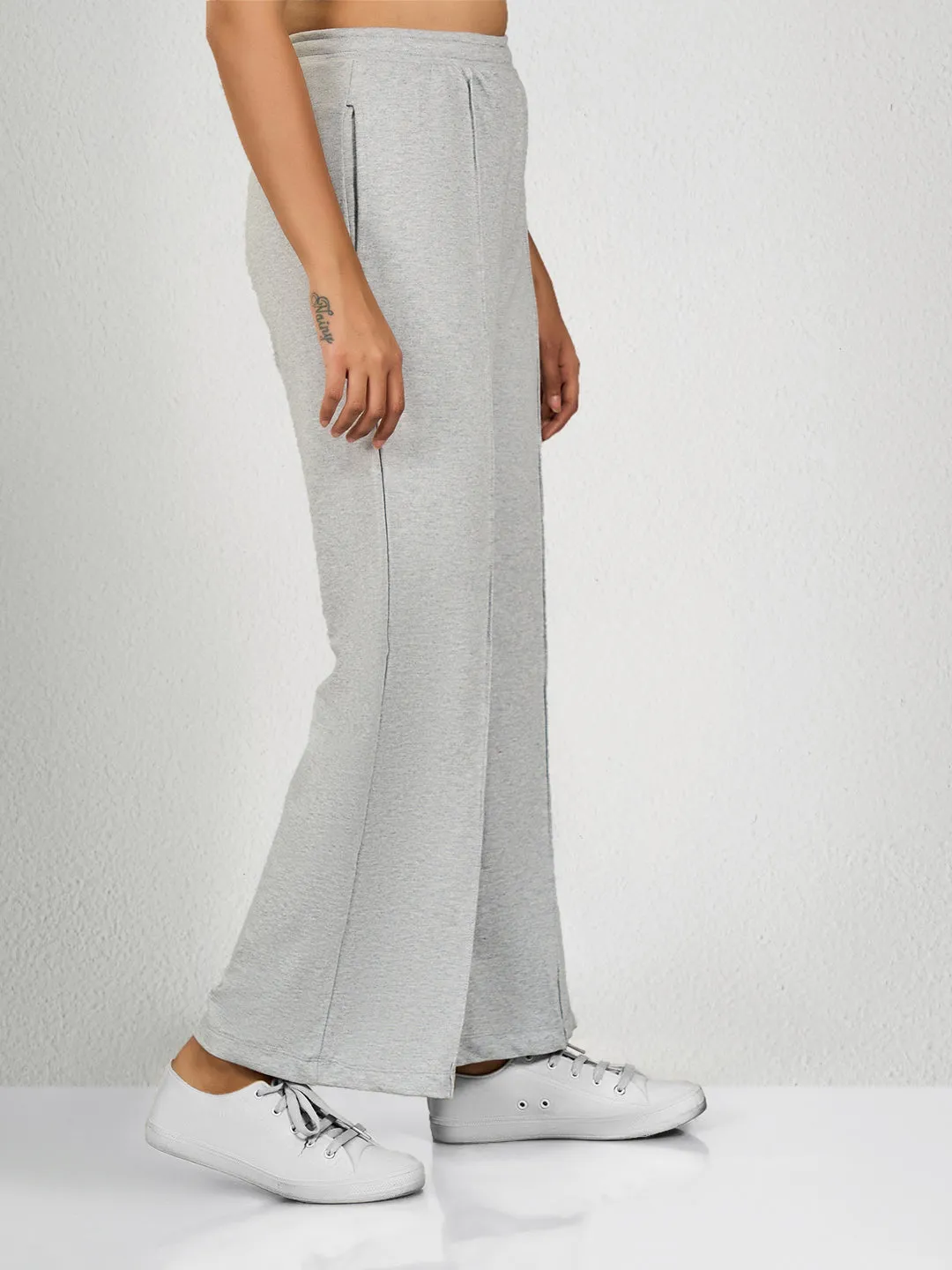 Grey Solid GM Track Pant