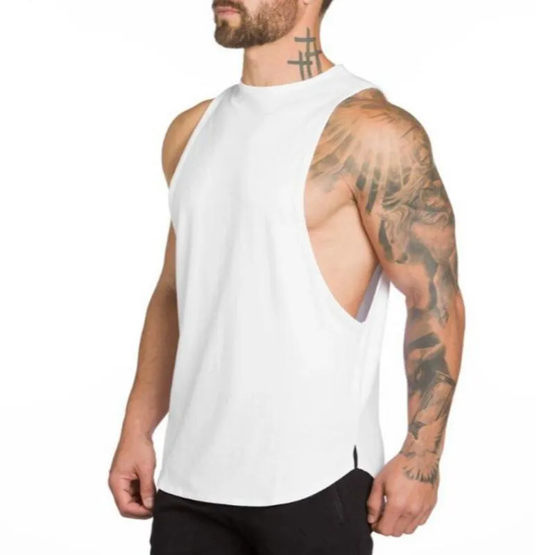 Men's Cotton Solid Colored Tank Top