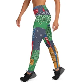 Paisley Bandana Yoga Leggings