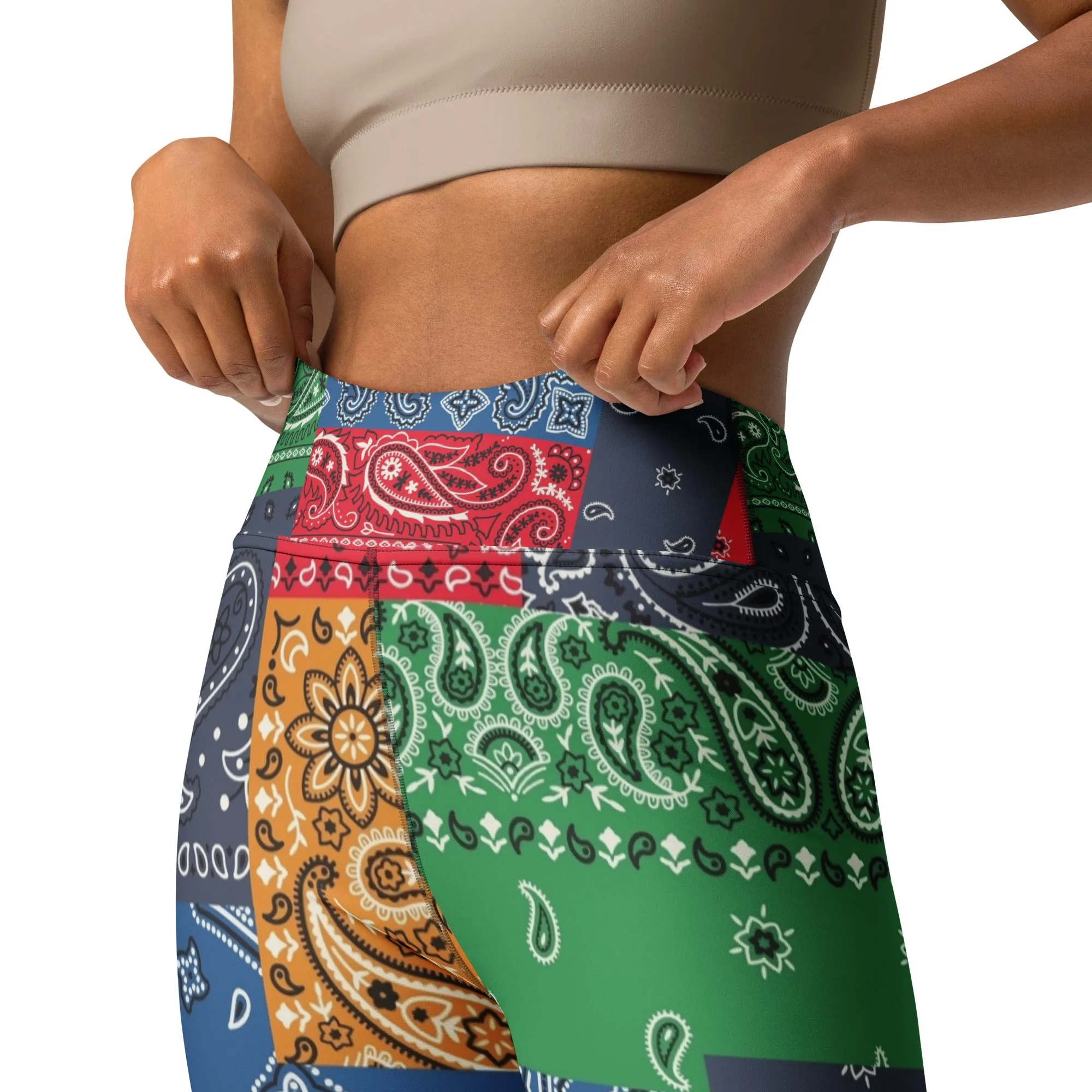 Paisley Bandana Yoga Leggings
