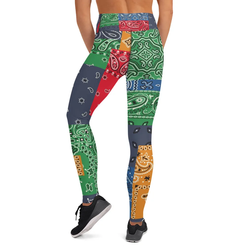 Paisley Bandana Yoga Leggings