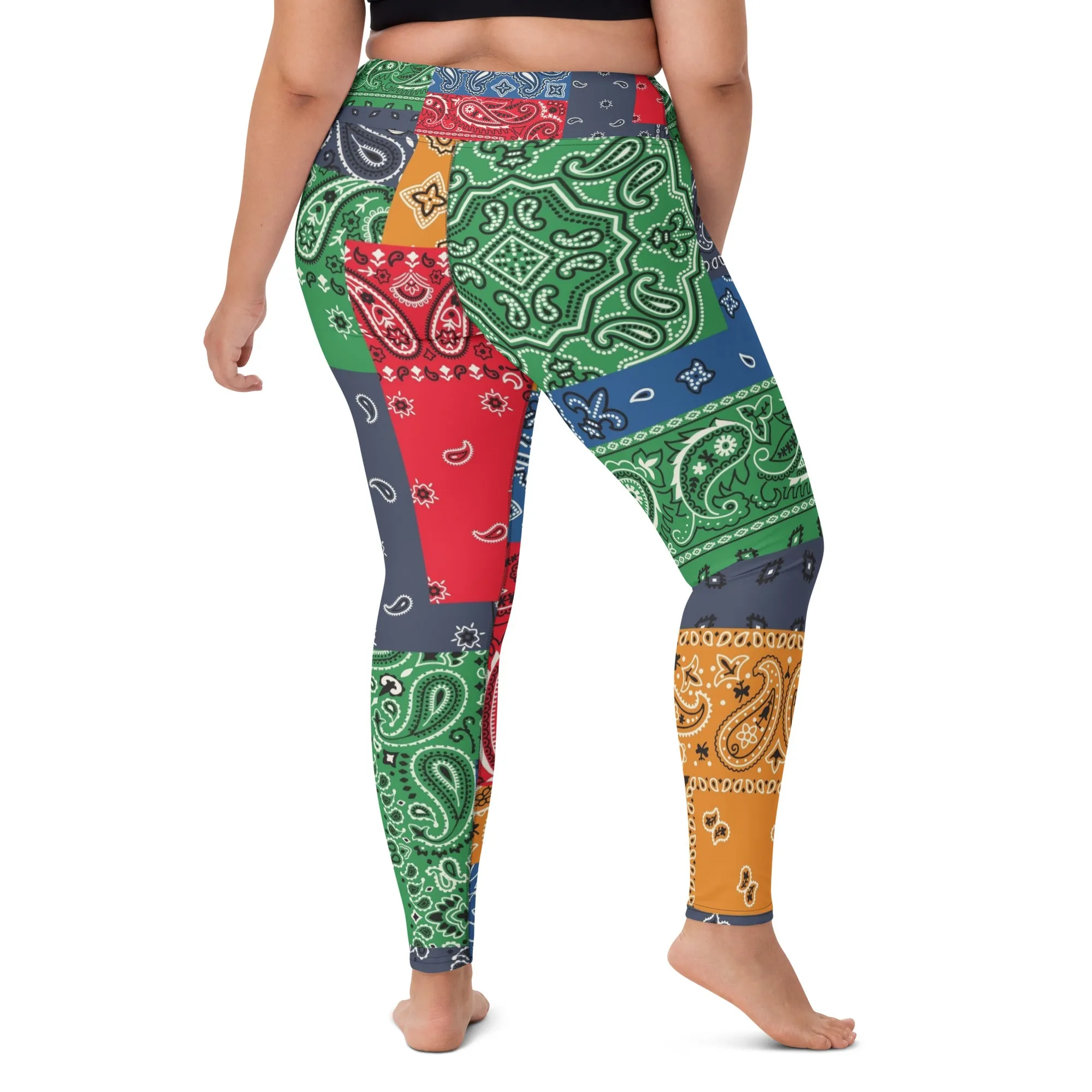 Paisley Bandana Yoga Leggings