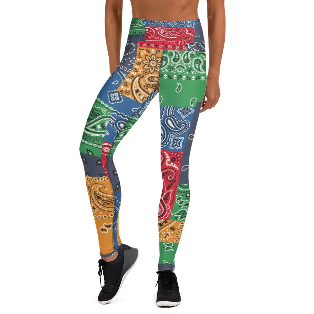 Paisley Bandana Yoga Leggings