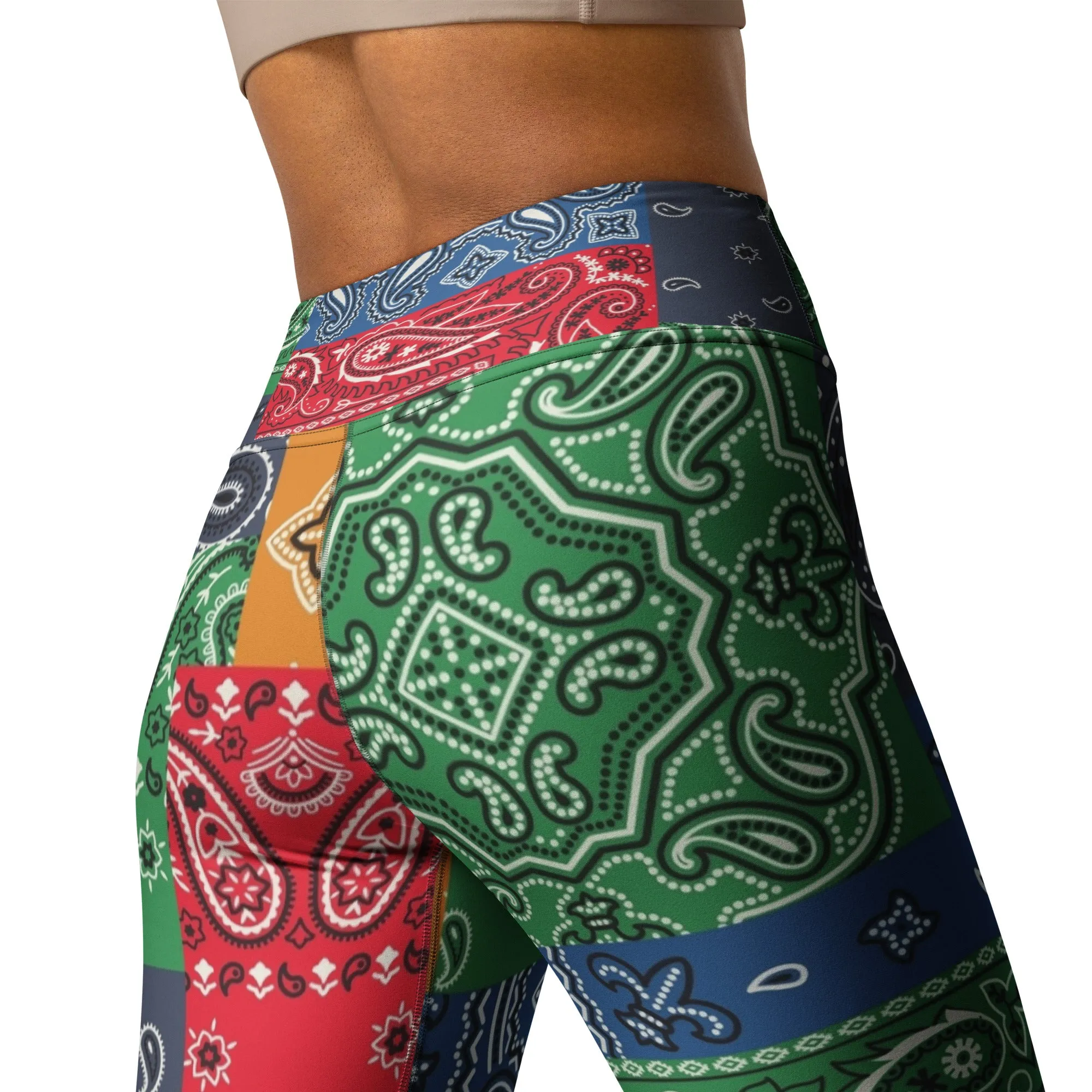 Paisley Bandana Yoga Leggings