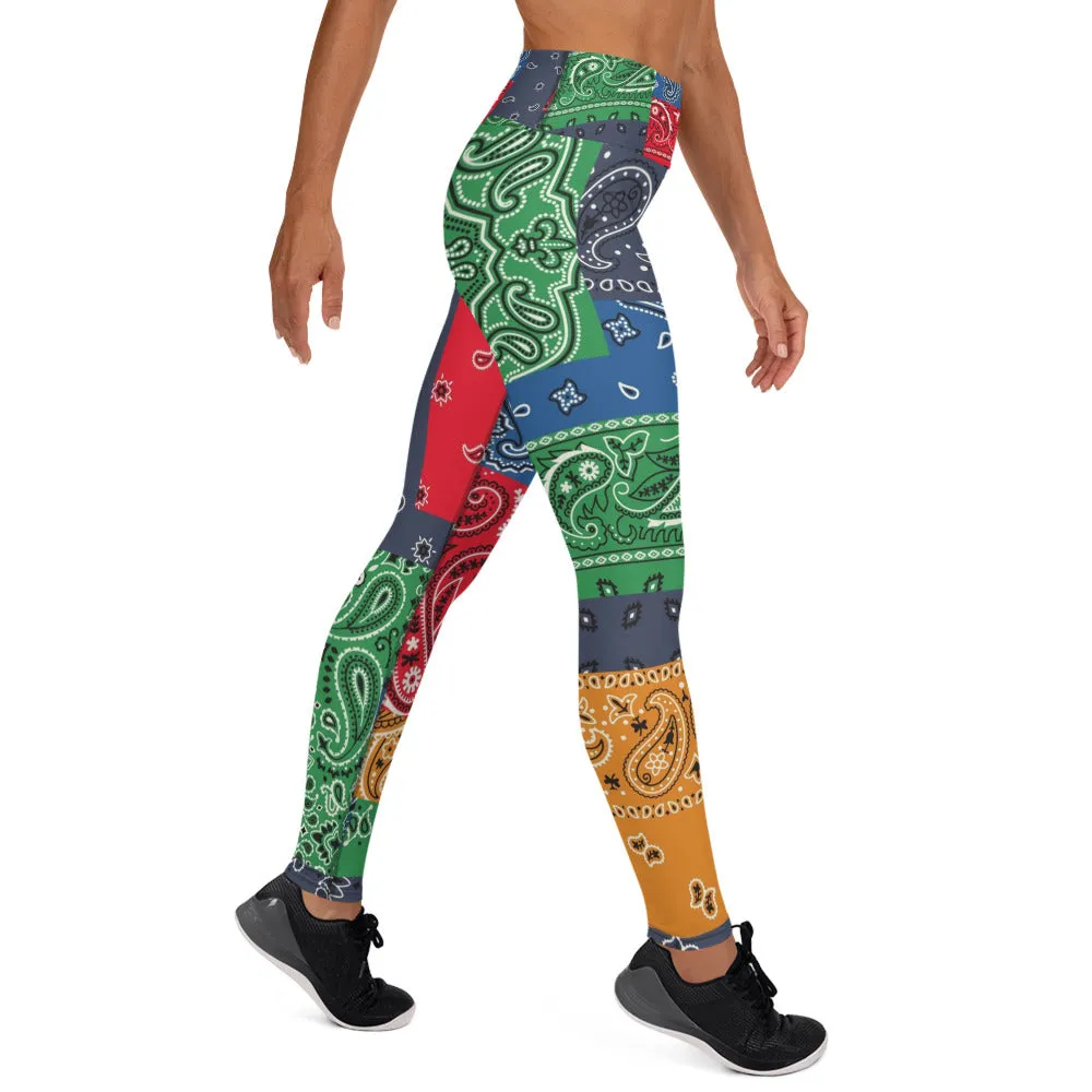 Paisley Bandana Yoga Leggings