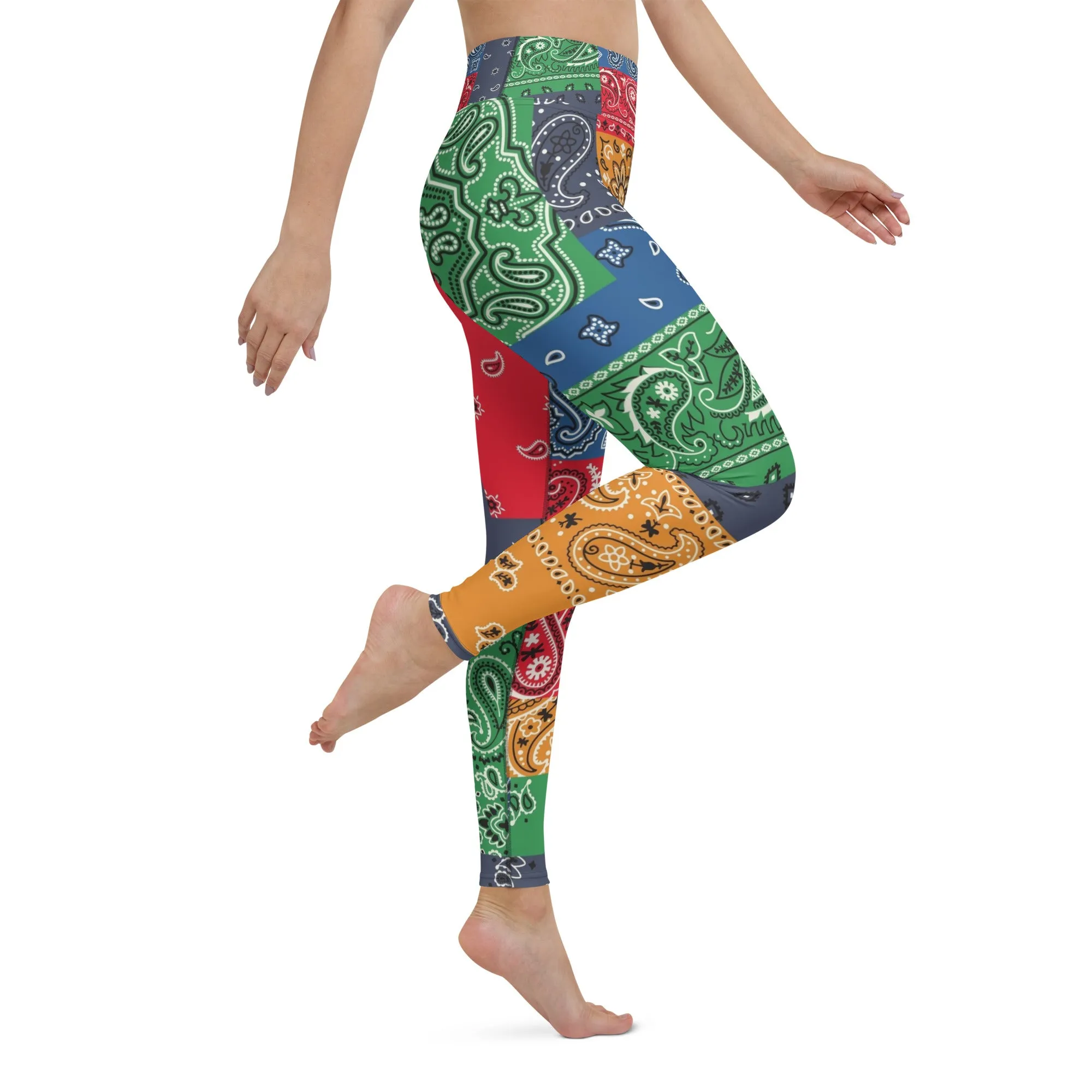 Paisley Bandana Yoga Leggings