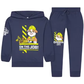 PAW PATROL Rubble Navy Hoodie & Jogging Pants Set