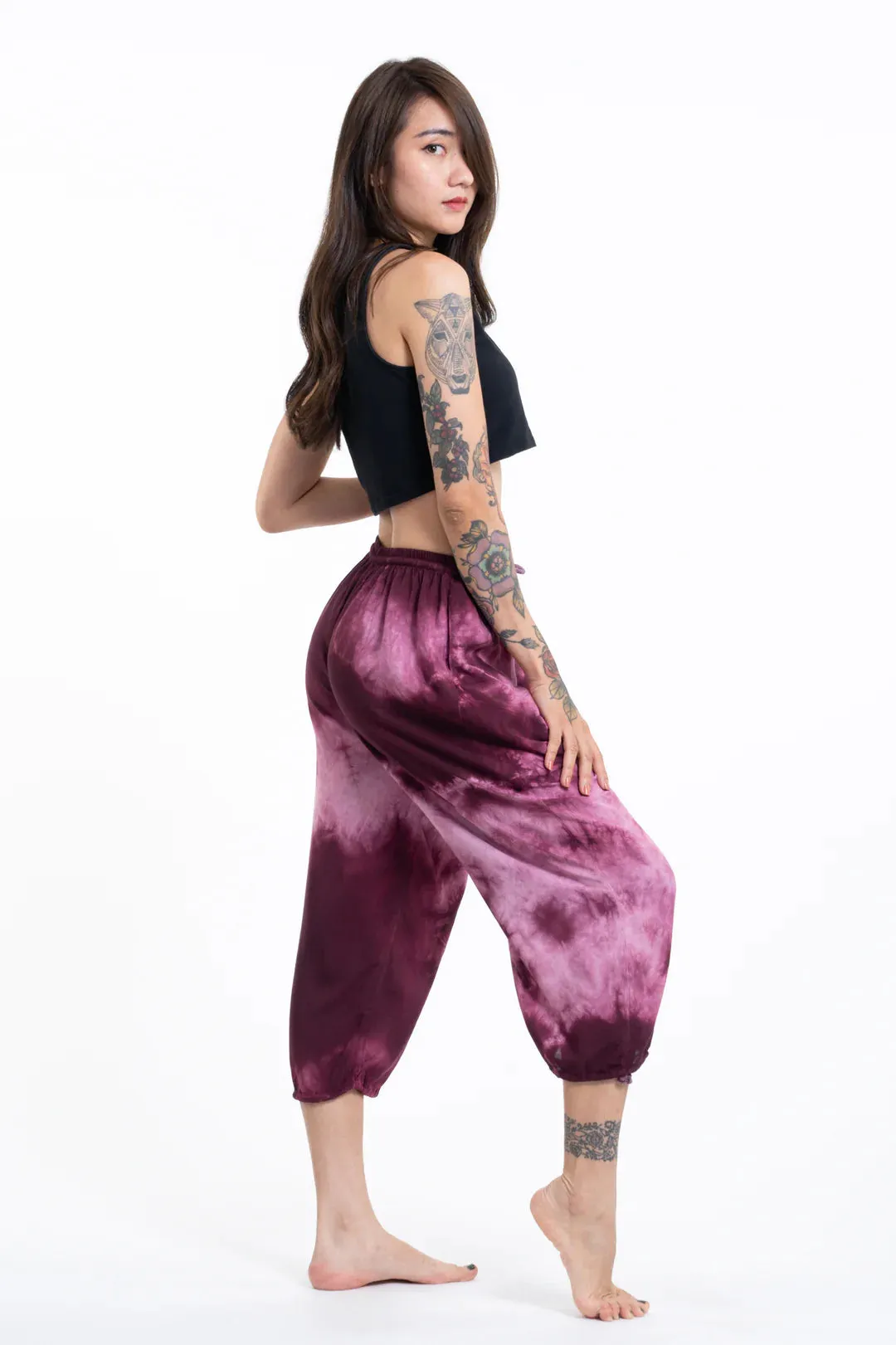 Tie Dye Yoga Massage Cropped Pants, Thailand