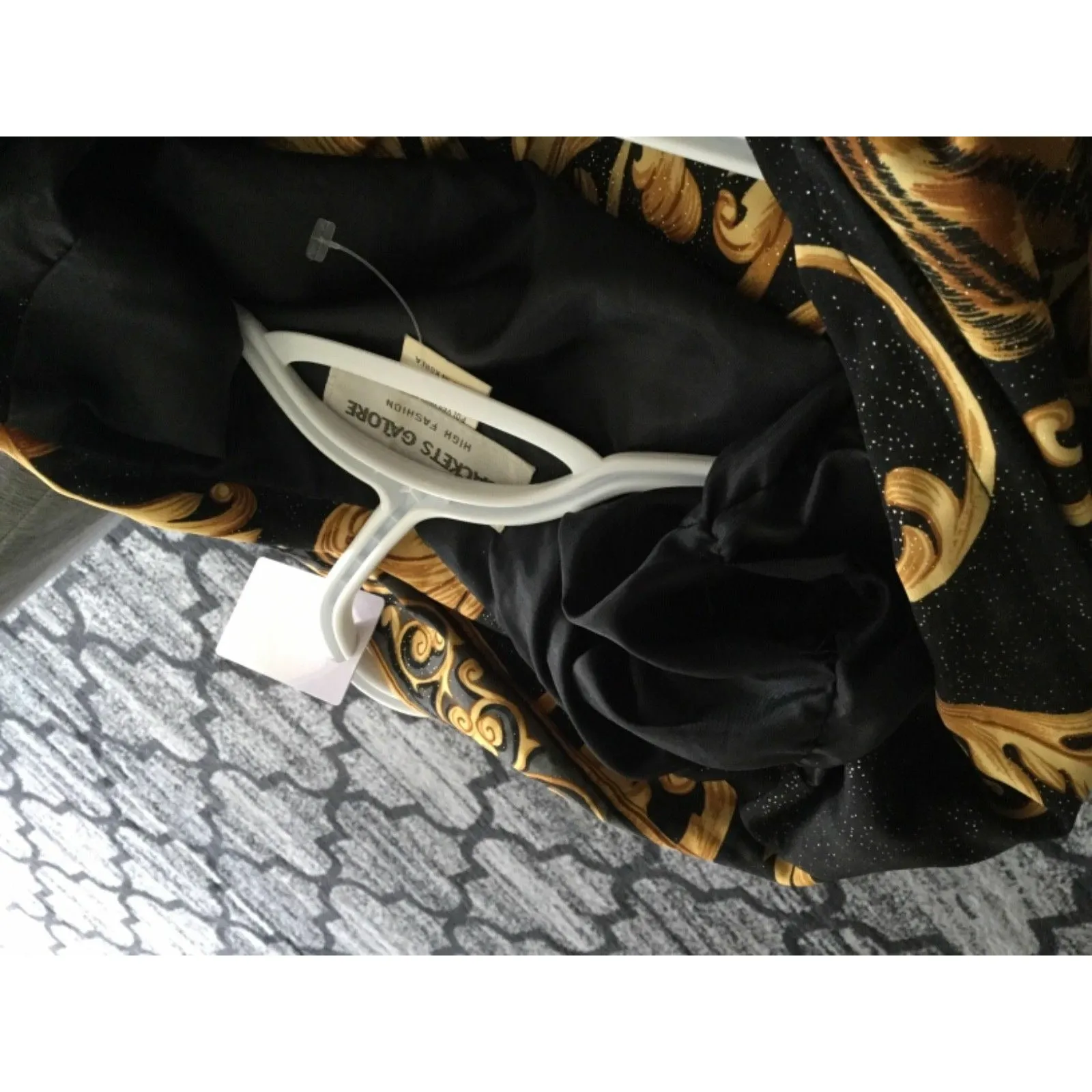 Vintage 90s, Picasso Style Bomber Jacket, Tiger, Abstract, Size 6, L
