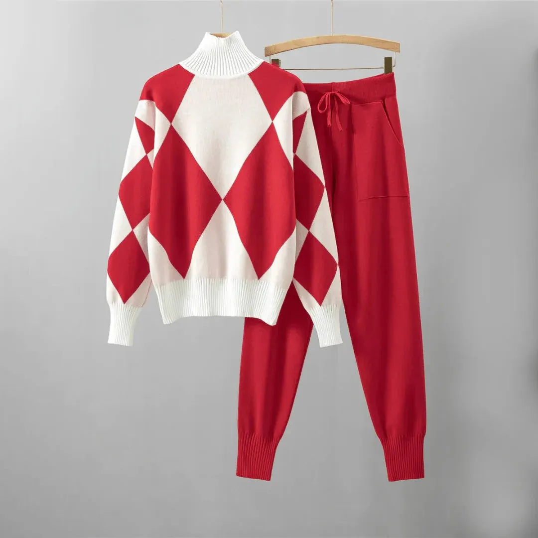 Warm Sweater and Pants Set