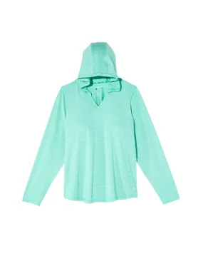 Wisteria Long Sleeve Hooded Tee | Teal