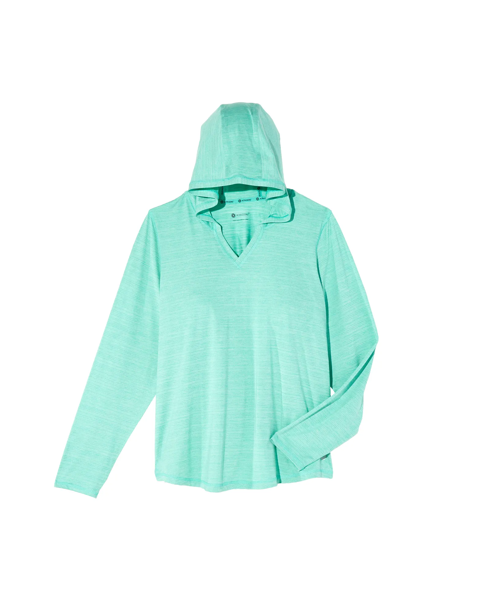 Wisteria Long Sleeve Hooded Tee | Teal