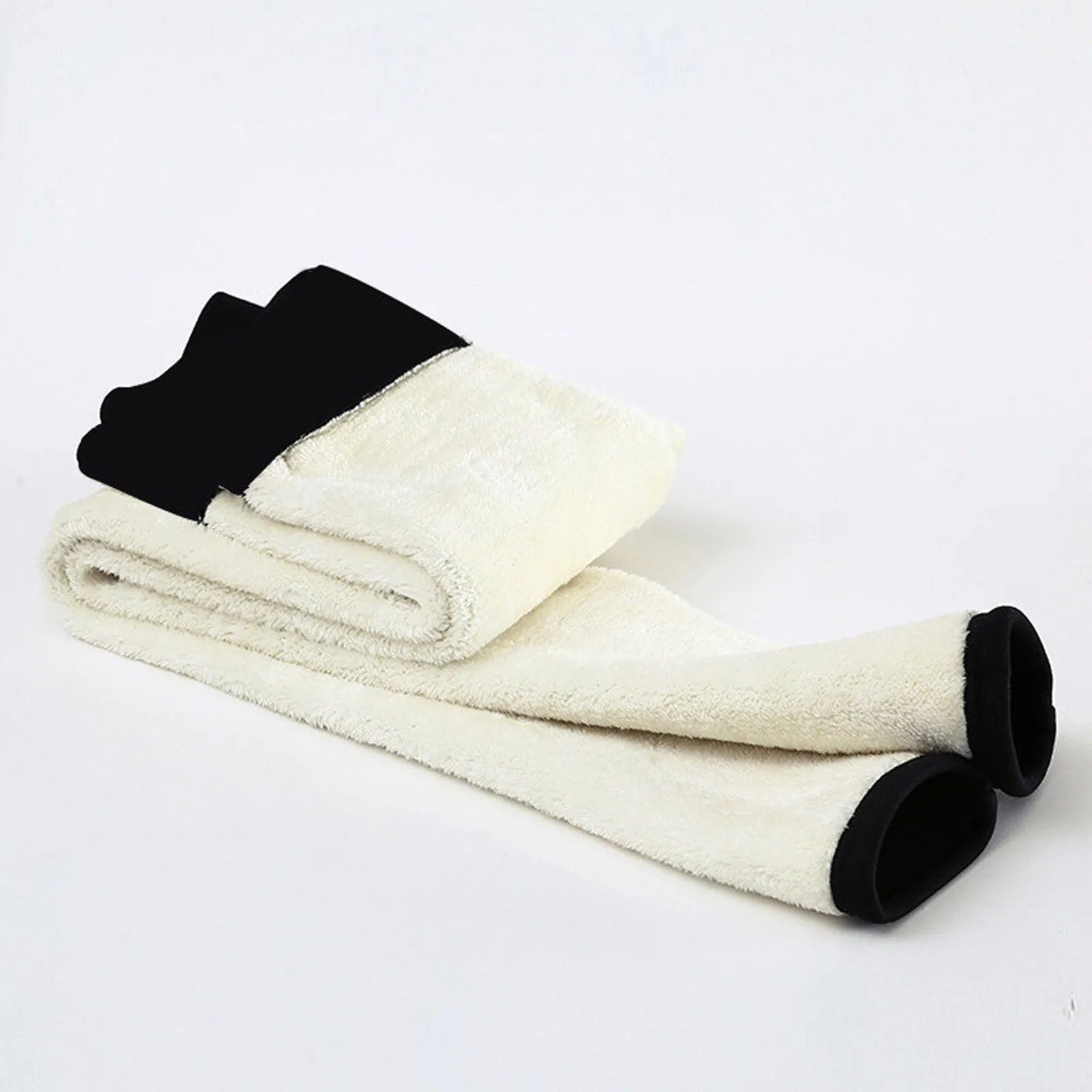 Women's High Waist Thick Velvet Winter Leggings, Warm Compression Pants, S-5XL
