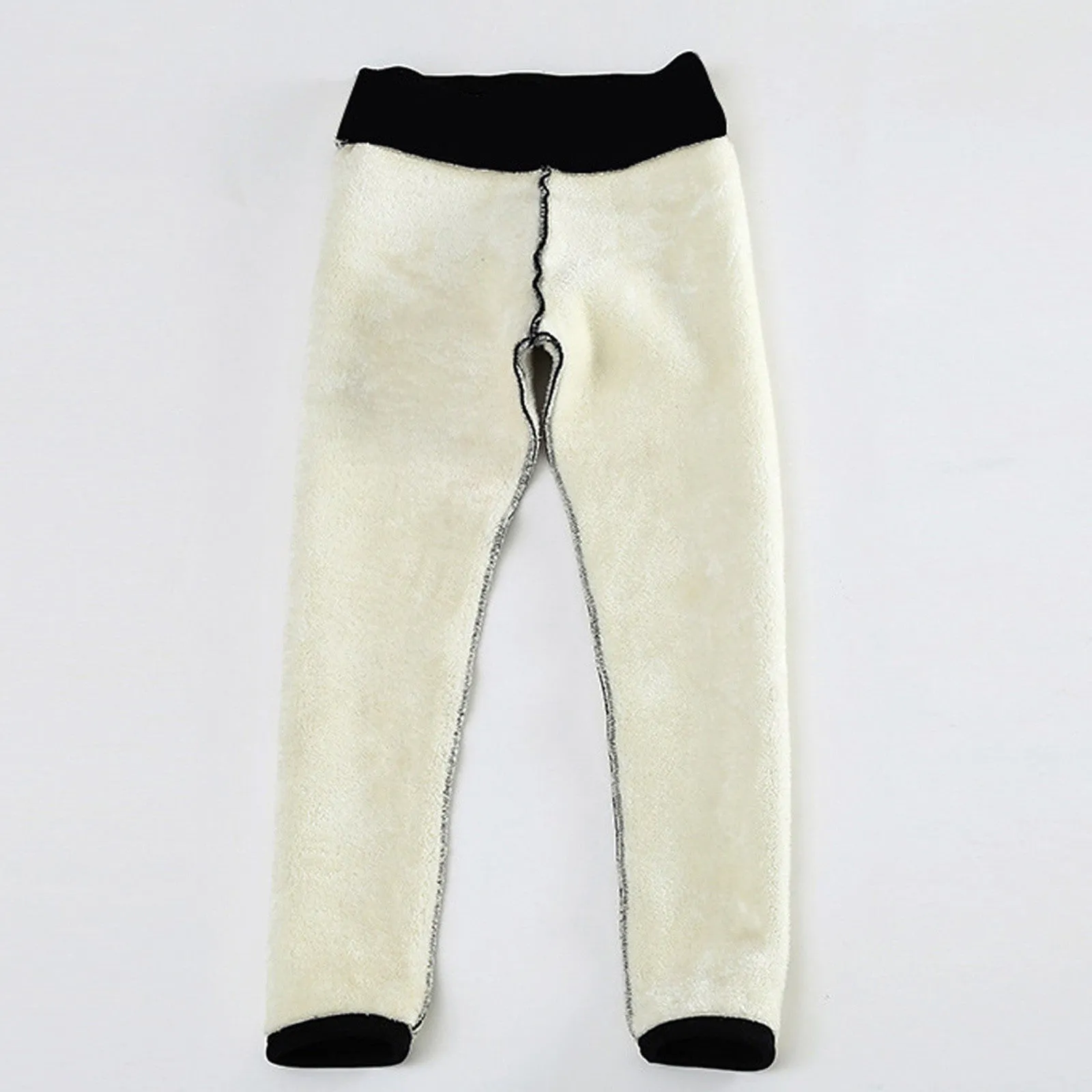 Women's High Waist Thick Velvet Winter Leggings, Warm Compression Pants, S-5XL