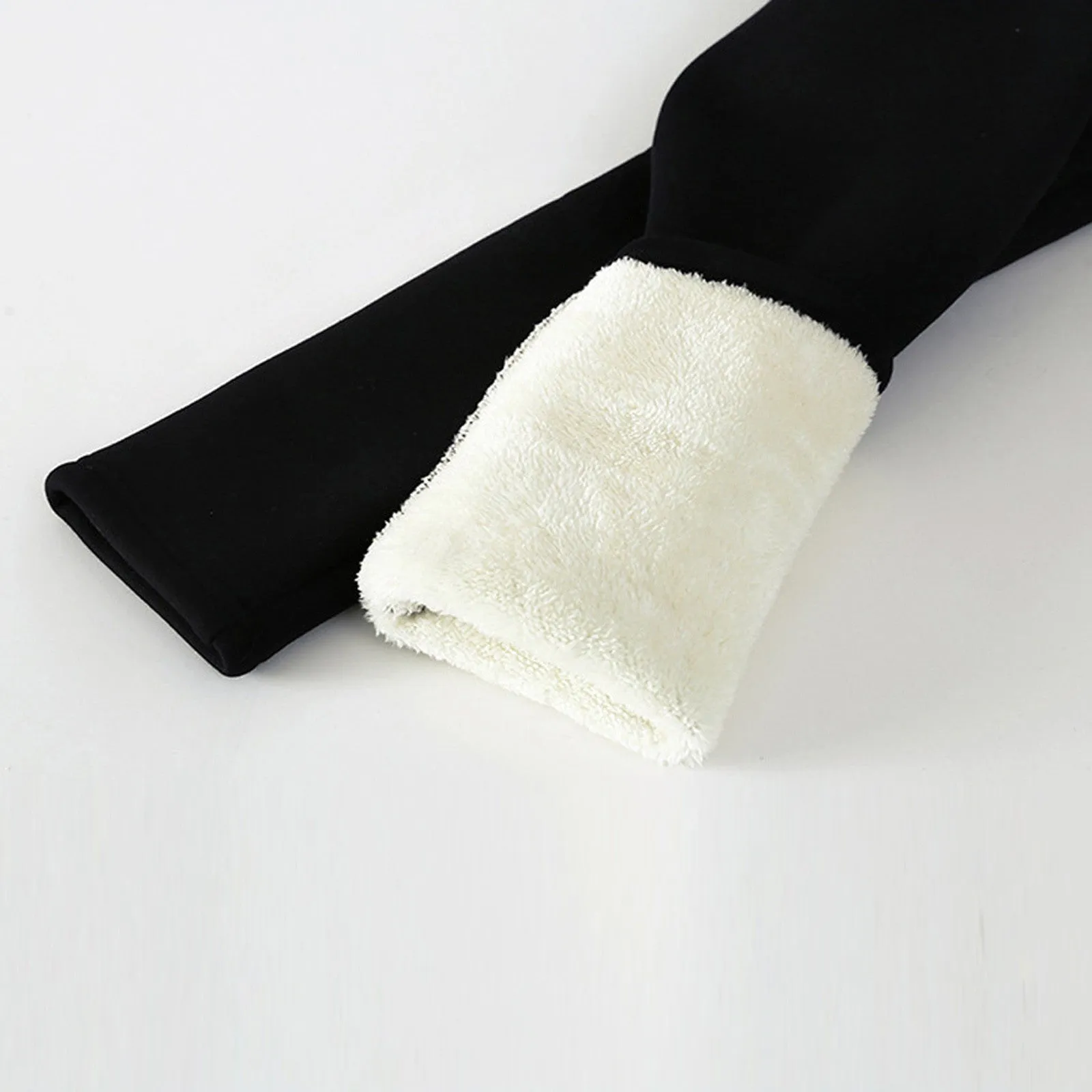 Women's High Waist Thick Velvet Winter Leggings, Warm Compression Pants, S-5XL