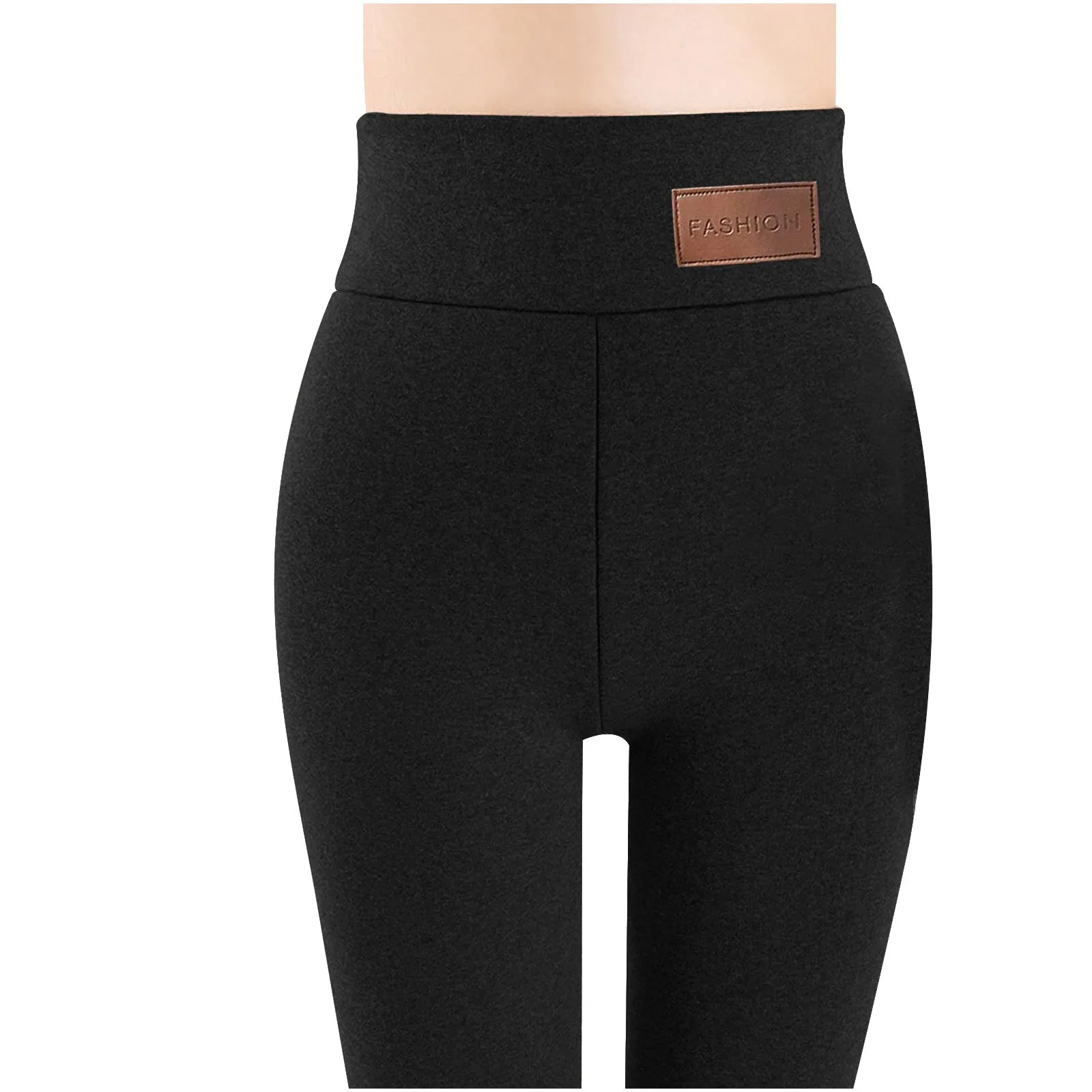 Women's High Waist Thick Velvet Winter Leggings, Warm Compression Pants, S-5XL