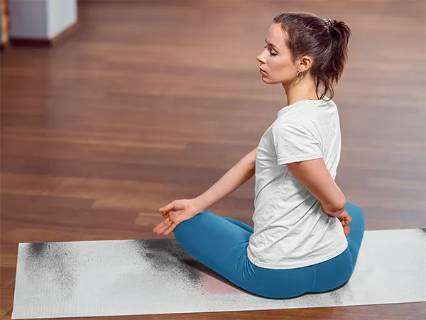 Yune Yoga White Non-Slip Yoga Mat Ursa Major