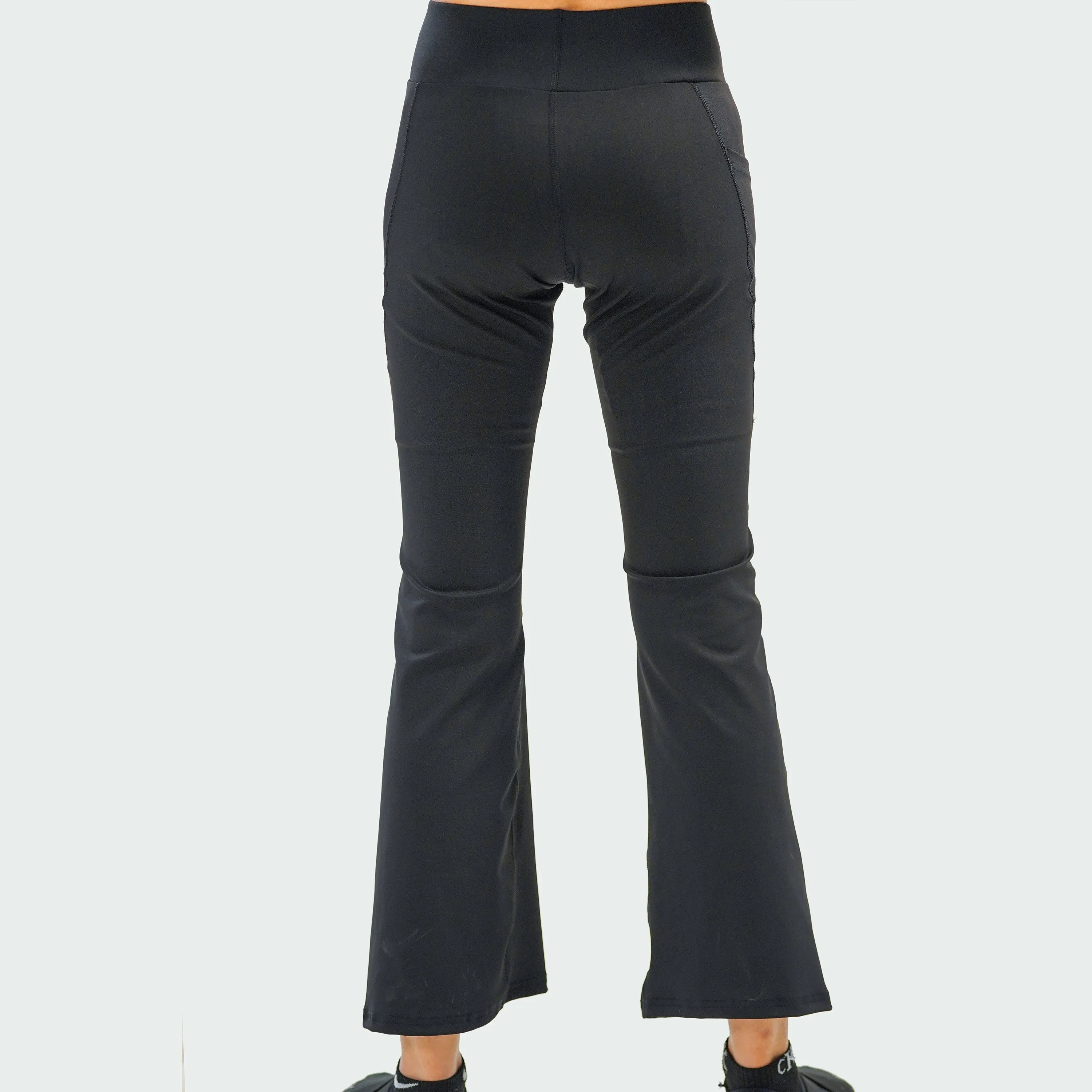 Zipper Flare Attire - Black